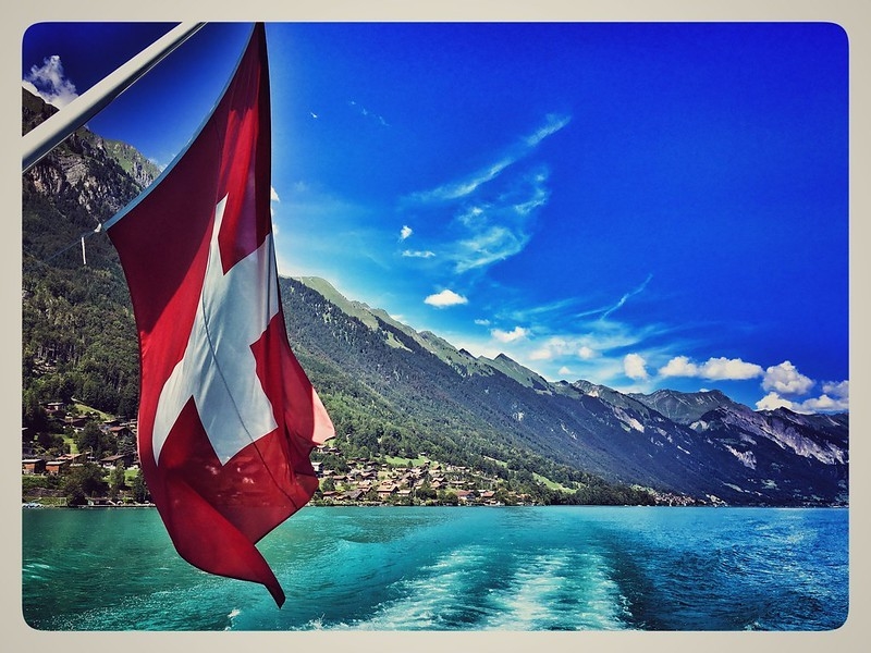 Suisse Brienz drapeau lac