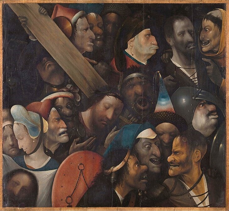Kruisdraging, Hieronymus Bosch, ca. 1510, Koninklijk Museum voor Schone Kunsten Gent, 1902-H